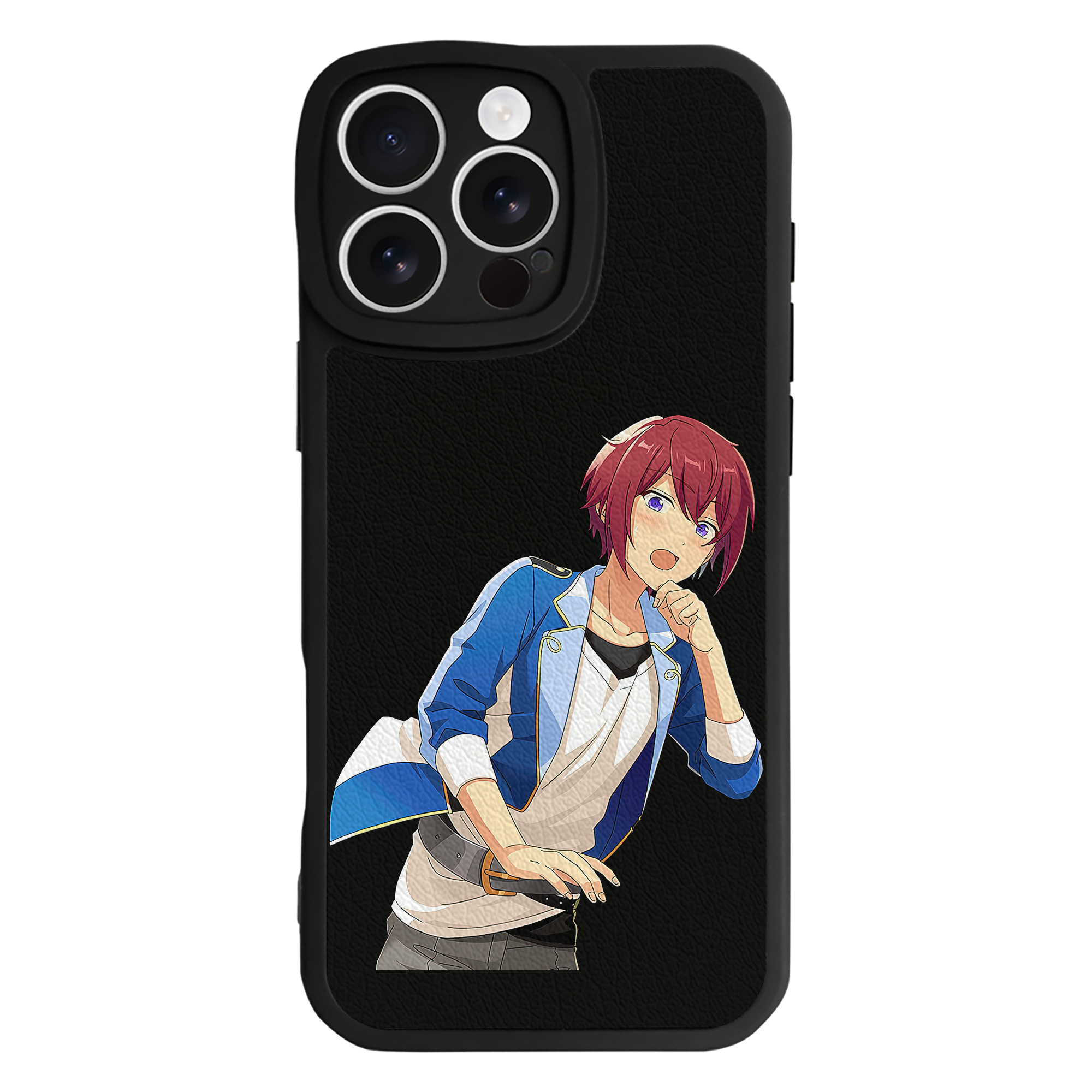 （画像用） あんさんぶるスターズ! Ensemble Stars 【iPhone 16シリーズ対応】シリコンスマホケース（レザー調） 材質：シリコン